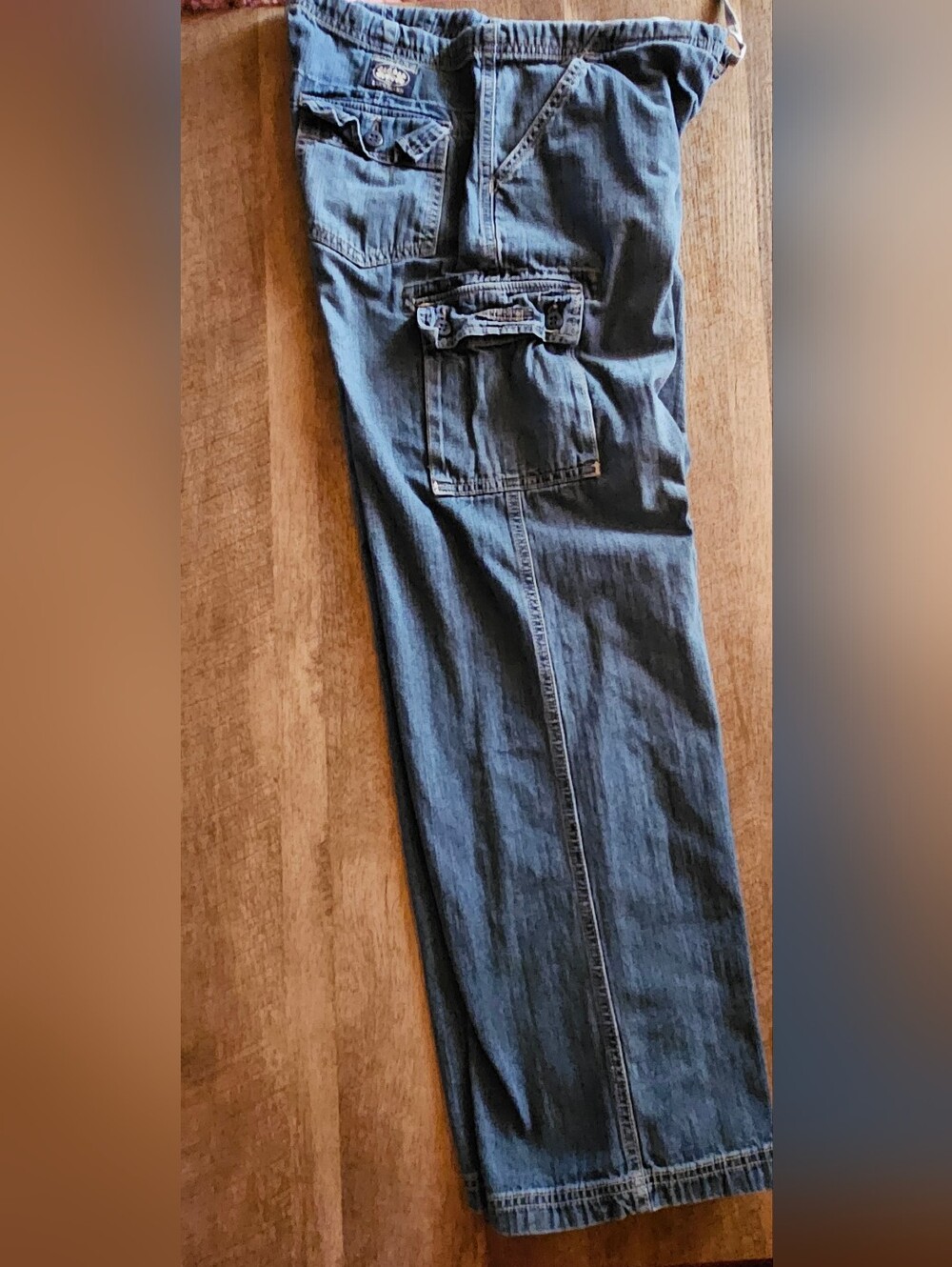 VTG Lucky Brand Cargo Drawstring Wide Leg Jeans • Pristine Original Owner
